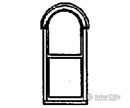 Grandt Line Products 5230 Windows -- Round Top 2 X 6’ Scratch Building Supplies