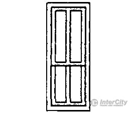 Grandt Line Products 5250 Windows -- Double-Hung 4-Pane Pkg(8) Scratch Building Supplies