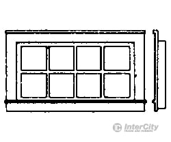 Grandt Line Products 5251 Windows -- Horizontal Pkg(8) Scratch Building Supplies