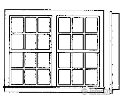 Grandt Line Products 5252 Windows -- Double Scratch Building Supplies