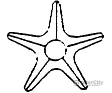 Grandt Line Products 5270 Nut-Bolt-Washer Casting -- Star-Shaped Retainers Scratch Building Supplies