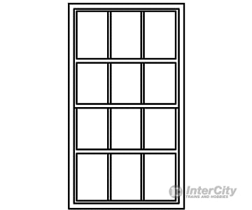 Grandt Line Products 5276 Masonry Windows Pkg(8) -- 6-Over-6 Scale 36 X 68’ 91.4 173Cm Scratch