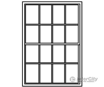 Grandt Line Products 5277 Masonry Windows Pkg(8) -- 8-Over-8 Scale 48 X 68’ 122 173Cm Scratch