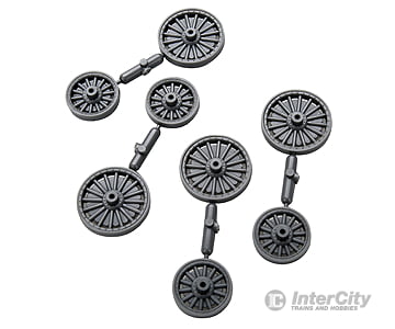 Grandt Line Products 5306 Circus Wagon Wheels -- Sunburst (Tableux/Parade) Type - Two Complete Sets
