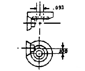 Grandt Line Products 7012 2:1 Ratio Gear & 3/32’ Bore W/Cross Box Detailing Parts