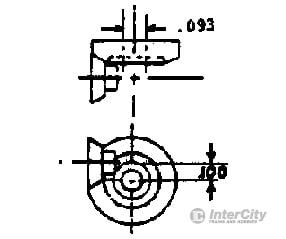 Grandt Line Products 7012 2:1 Ratio Gear & 3/32’ Bore W/Cross Box Detailing Parts