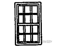 Grandt Line Products 8004 Windows -- Double-Hung 12-Pane - Scale 5 X 8’ 1.5 2.4M Pkg(8) Scratch
