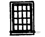 Grandt Line Products 8010 Double-Hung Windows -- 16-Pane Scale 36 X 56’ 91.4 142Cm Pkg(12)