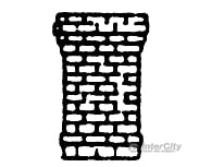Grandt Line Products 8025 Brick Chimney Scratch Building Supplies
