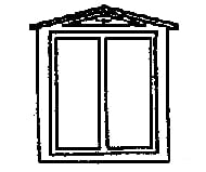 Grandt Line Products 5016 Window -- Durango Station 2-Pane Scale 36 X 44’ 91.4 112Cm Pkg(8)