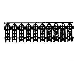 Grandt Line Products 5017 Wells Fargo Balcony Railing Detailing Parts