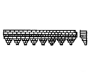 Grandt Line Products 5020 Wells Fargo Brick Cornice Detailing Parts
