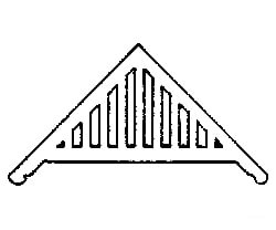 Grandt Line Products 5026 Gable Trim -- For Rio Grande Southern Stations Scratch Building Supplies