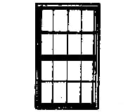 Grandt Line Products 5179 Windows -- Double-Hung Scale 42 X 72’ 107 183Cm Pkg(6) Scratch Building