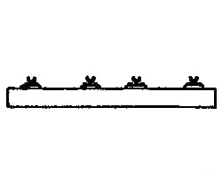 Grandt Line Products 5181 Queenposts & Beams Pkg(4) -- 3’ 7.6Cm Scratch Building Supplies