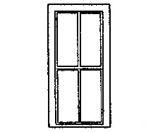Grandt Line Products 5195 Windows -- Rio Grande Southern Style For Depot (Ophir) Scale 36 X 82’