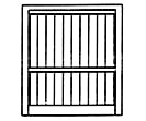 Grandt Line Products 5267 Warehouse Doors --.9 X 1.05’ 2.3 2.7Cm Pkg(2) Scratch Building Supplies