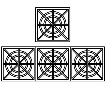 Grandt Line Products 5294 Decorative Iron Work Railing - 4 Sets Scratch Building Supplies