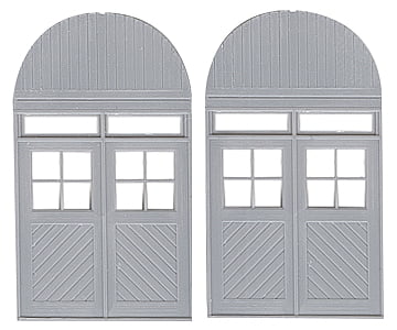 Grandt Line Products 5308 Door Roundhouse/Warehouse W/Rounded Facia -- Scale 83 X 87’ Pkg(2)
