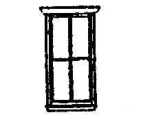 Grandt Line Products 8019 Windows -- 4-Pane Station Scale 30 X 69’ 76.2 175Cm Pkg(12) Scratch