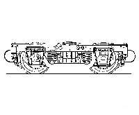 Grandt Line Products 3054 Passenger Car Trucks -- Rio Grande (Wood Bolster) 1 Pair Couplers &