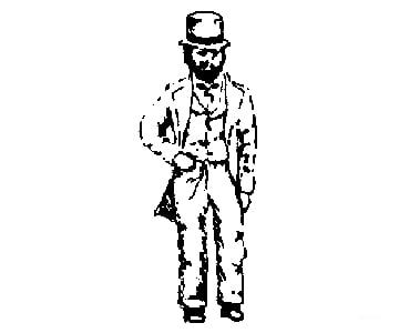Grandt Line Products 3094 Cast Metal Figure -- Victorian Man Figures