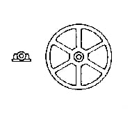 Grandt Line Products 3525 Cable Sheave/Bearing -- 34’ Diameter Scratch Building Supplies