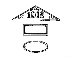 Grandt Line Products 3532 Building Date Plaques -- With Numbers Scratch Supplies