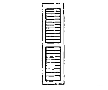 Grandt Line Products 3540 Louvered Window Shutters -- Scale 13 X 48’ 33 122Cm Pkg(8) Scratch