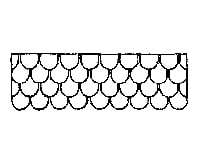 Grandt Line Products 3551 Scalloped Shingles -- 3 X 5’ Sheets Scratch Building Supplies