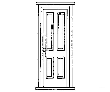 Grandt Line Products 3619 Doors - Rio Grande Southern Depot 36 X 84’ Pkg(2) Scratch Building
