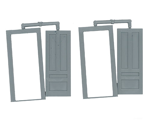 Grandt Line Products 3629 Door & Frame -- 4-Pane 34’ Pkg(2) Scratch Building Supplies