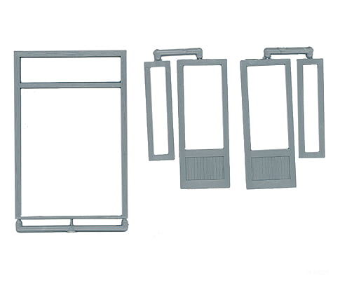 Grandt Line Products 3632 Double Door W/Windows & Transom -- Scale 70 X 90’ 178 229Cm Scratch