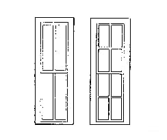 Grandt Line Products 3729 Rio Grande Southern-Style Depot Windows -- 2/2 Light 24 X 82’; 4/4