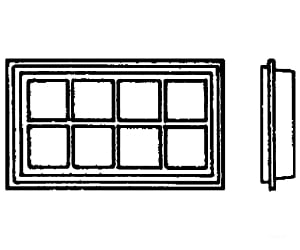 Grandt Line Products 3737 Recessed/Sklight Windows -- 63 X 36’ Scratch Building Supplies