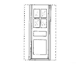 Grandt Line Products 50 Caboose Doors -- Rio Grande Detaling Parts