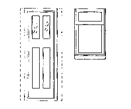 Grandt Line Products 52 Caboose Window & Door Set -- Colorado Southern Detaling Parts