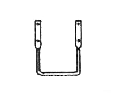 Grandt Line Products 83 Freight Car Stirrup Steps -- Black Detaling Parts