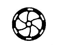 Grandt Line Products 88 Brake Wheels -- 6-Spoke - Colorado & Southern/Southern Pacific Detaling