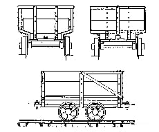 Grandt Line Products 3052 One-Ton End-Dump Coal Cars -- 36 Gauge Freight