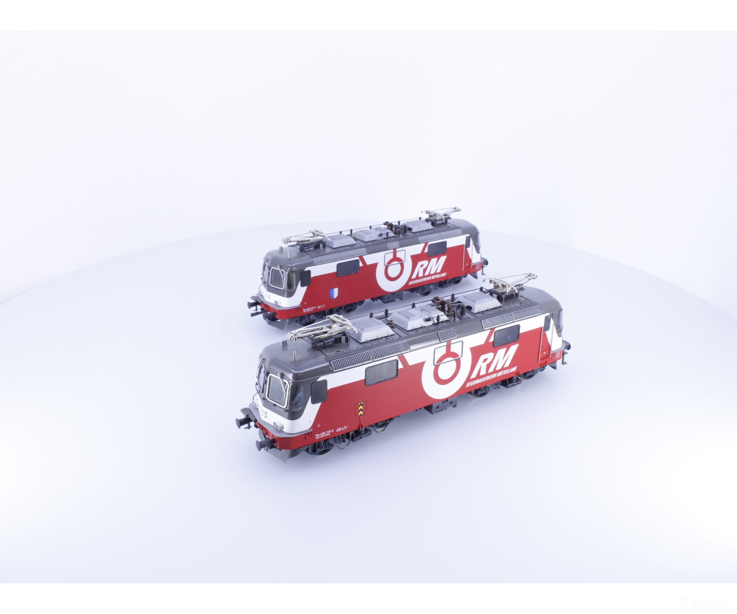 HAG 037 HO SBB-CFF-FFS Re 4/4 Electric Locomotive RM Doppeltraktion 115-0 114-3 DCC - European Locomotives