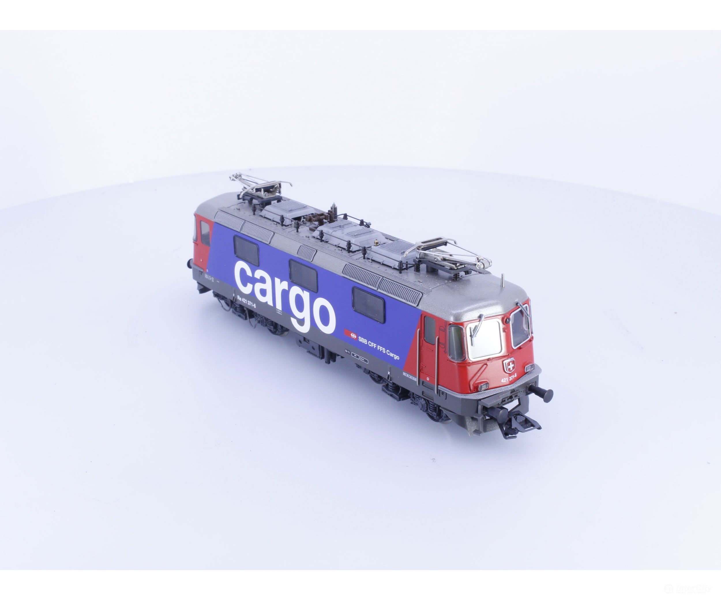 HAG 166 HO SBB-CFF-FFS Re 4/4 Electric Locomotive Rot Cargo 371-6 DCC - European Locomotives