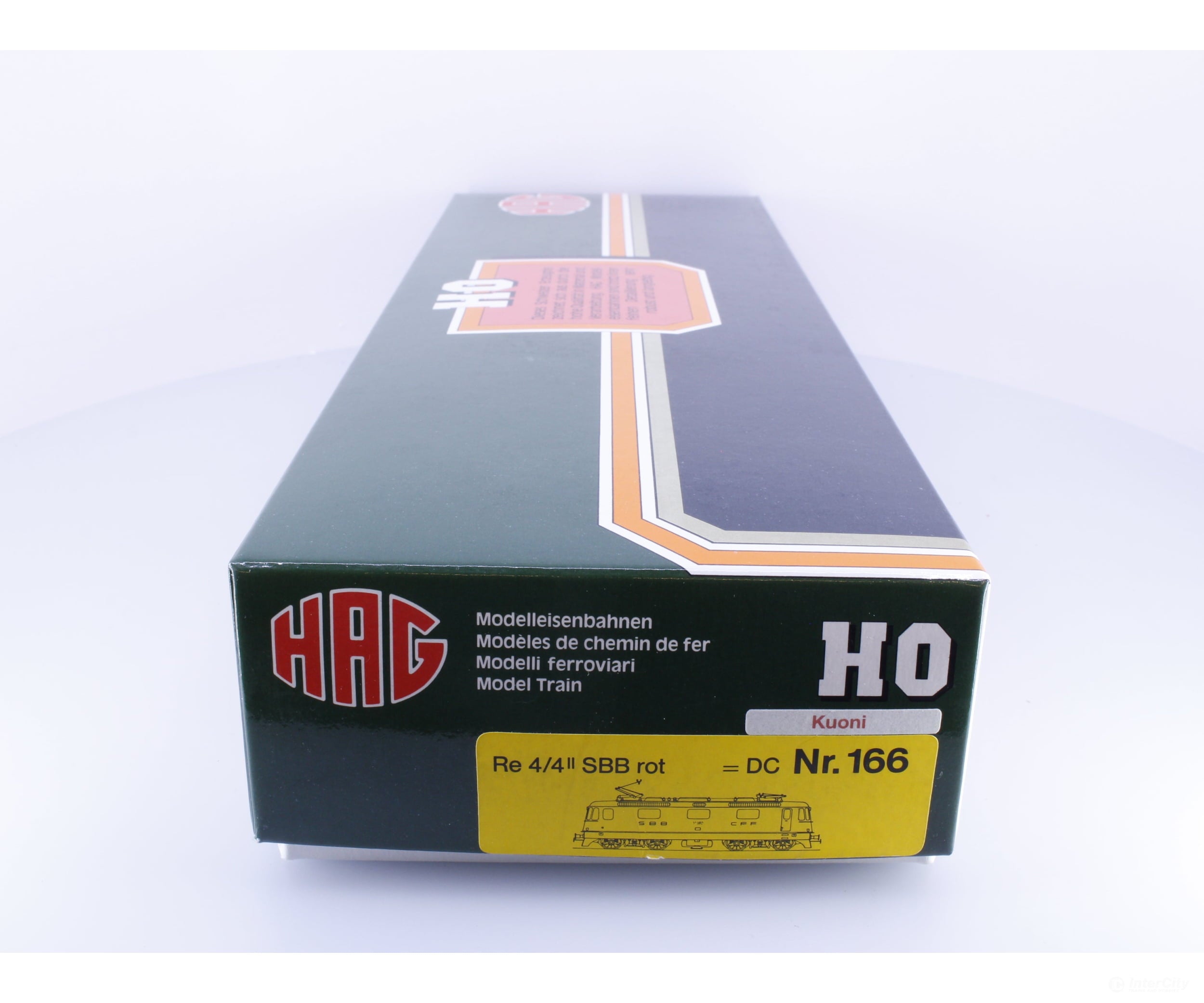 HAG 166 HO SBB-CFF-FFS Re 4/4 Electric Locomotive Rot Kuoni 11228 DCC - European Locomotives