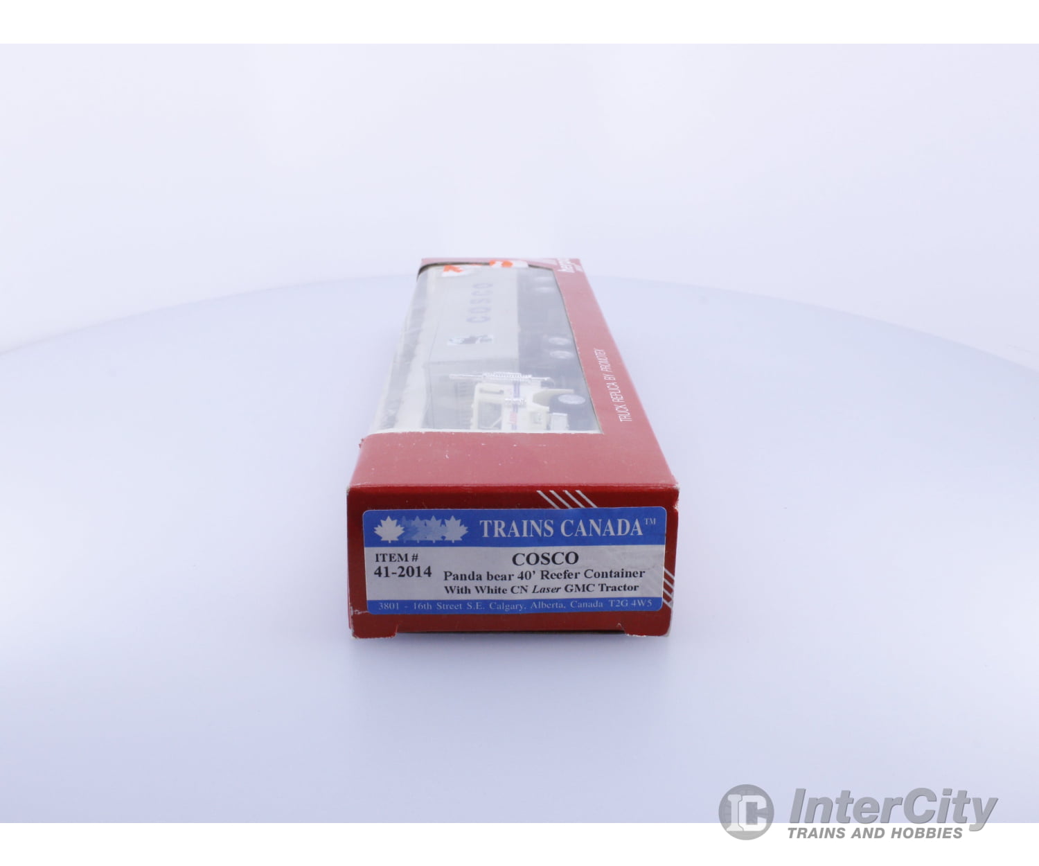 Herpa 41-2014 HO Cosco 40’ Trailer with CN Laser Tractor Cars & Trucks