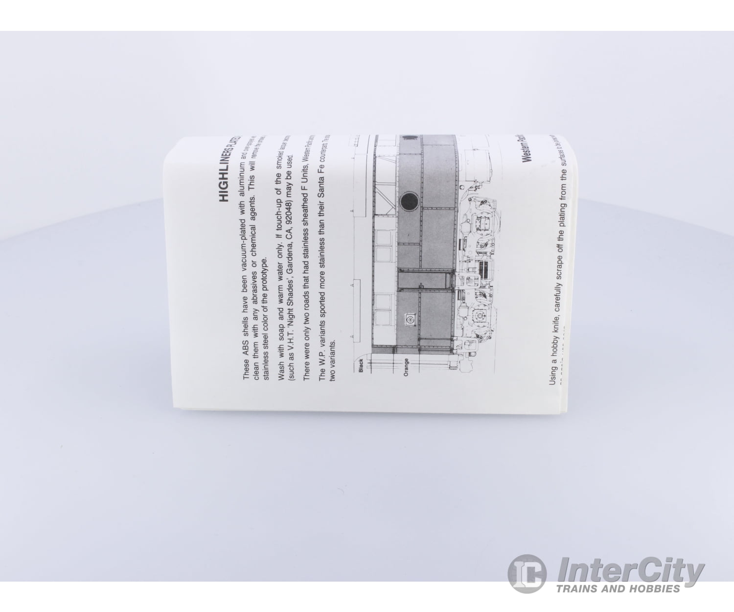 Highliners 1006 HO F-Series B-Unit Plated without Screens Kit Undecorated (#1) Locomotives