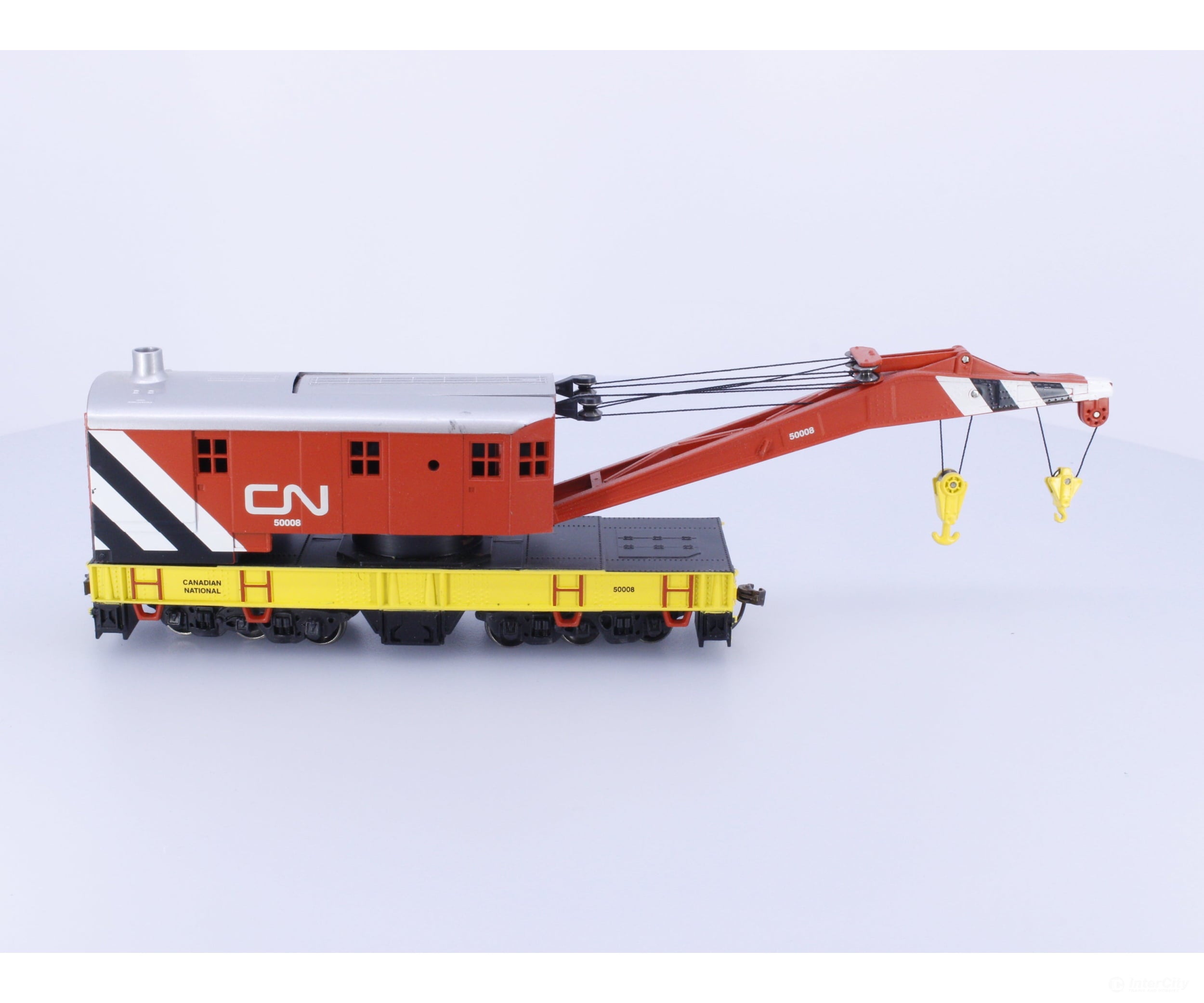 HO Crane Wagon Metal Wheels Canadian National (CN) 50008 Freight Cars