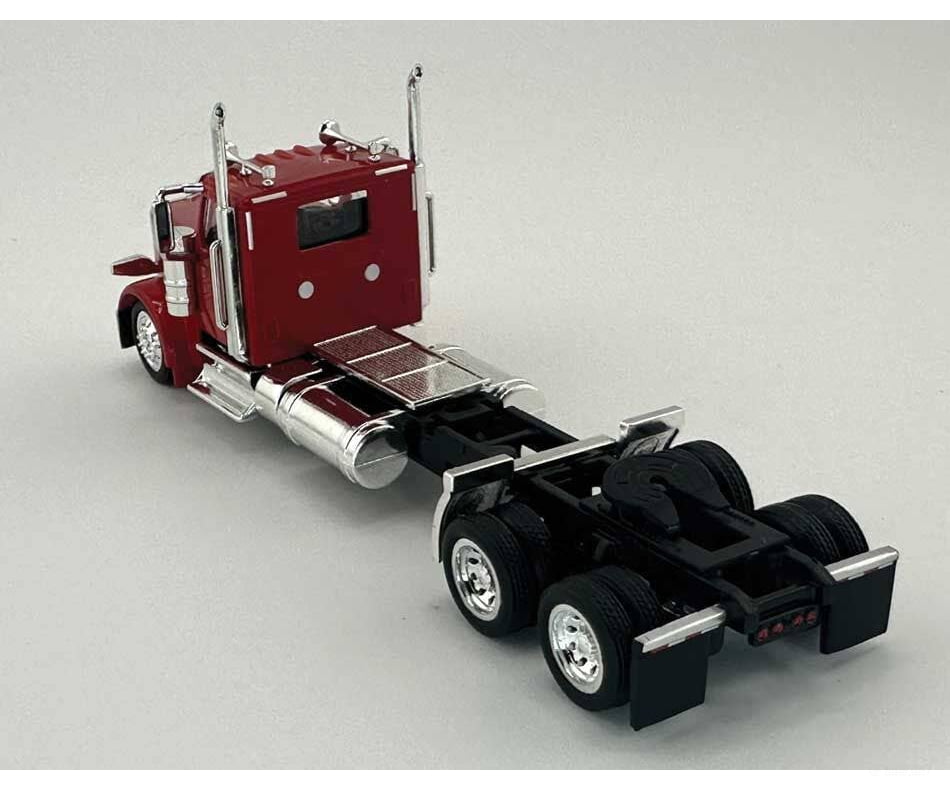 HO Logistics Replicas HO 589081 Peterbilt 589 2-Axle Day-Cab Semi Tractor - Assembled - Red Cars & Trucks