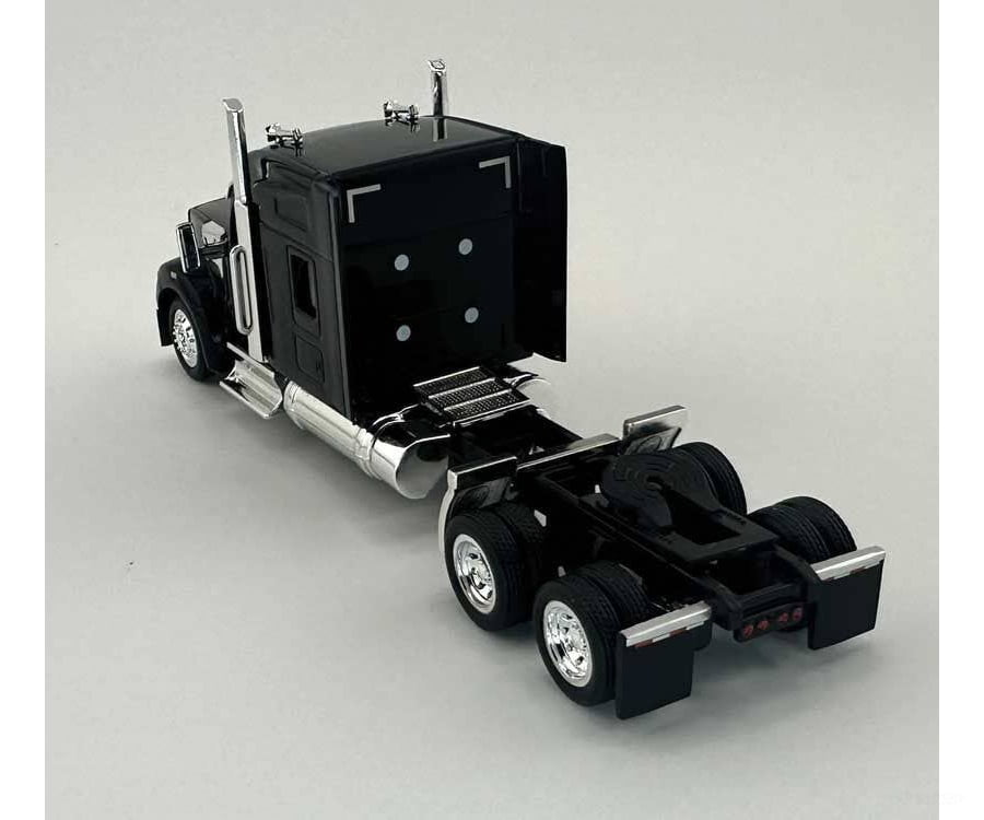 HO Logistics Replicas HO 990095 Kenworth 990 Stand-Up Sleeper-Cab Semi Tractor - Assembled - Black Cars & Trucks