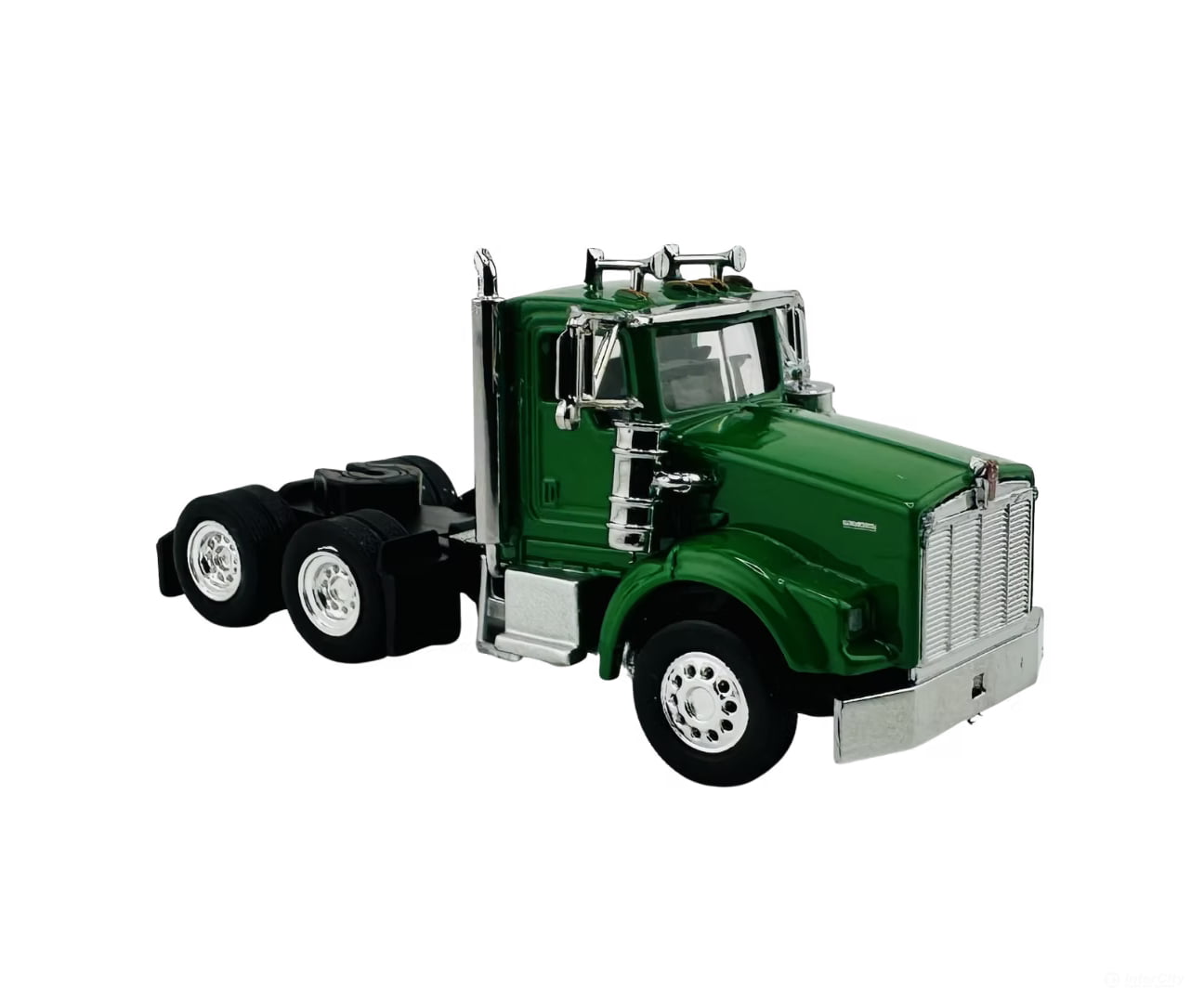 HO Logistics Replicas HO T80005 Kenworth T-800 Day Cab Tractor Only - Assembled - Metallic Green - Cars & Trucks