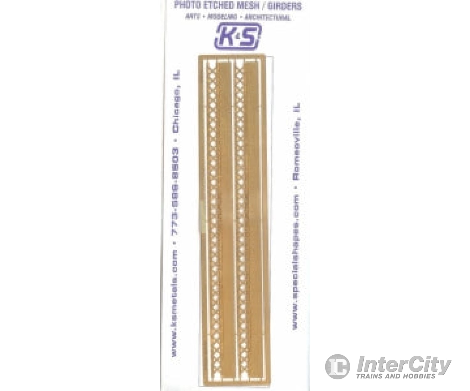Ho Scale Photo Etched 1 Sided Girder - K&S Engineering 02778 Scratch Building Supplies